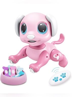 NIB Pink Interactive Remote-Controlled Puppy Toy, Gesture Sensing, Smart Pet